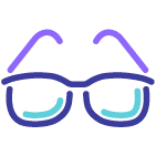 icon eye glasses color
